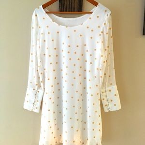 Girls youth gold dot dress